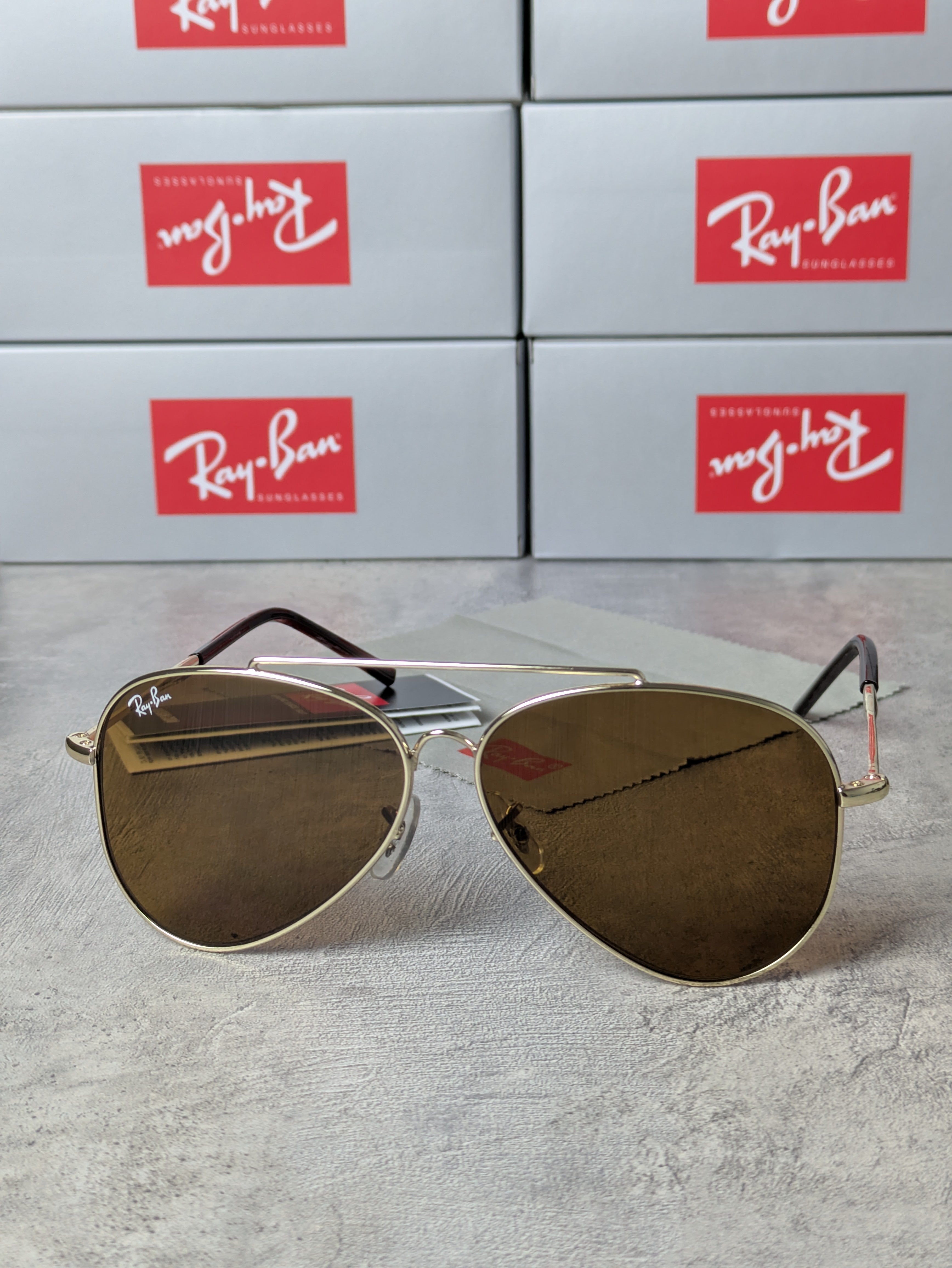 RAYB-AN Aviator Reverse (MARON/Doré)