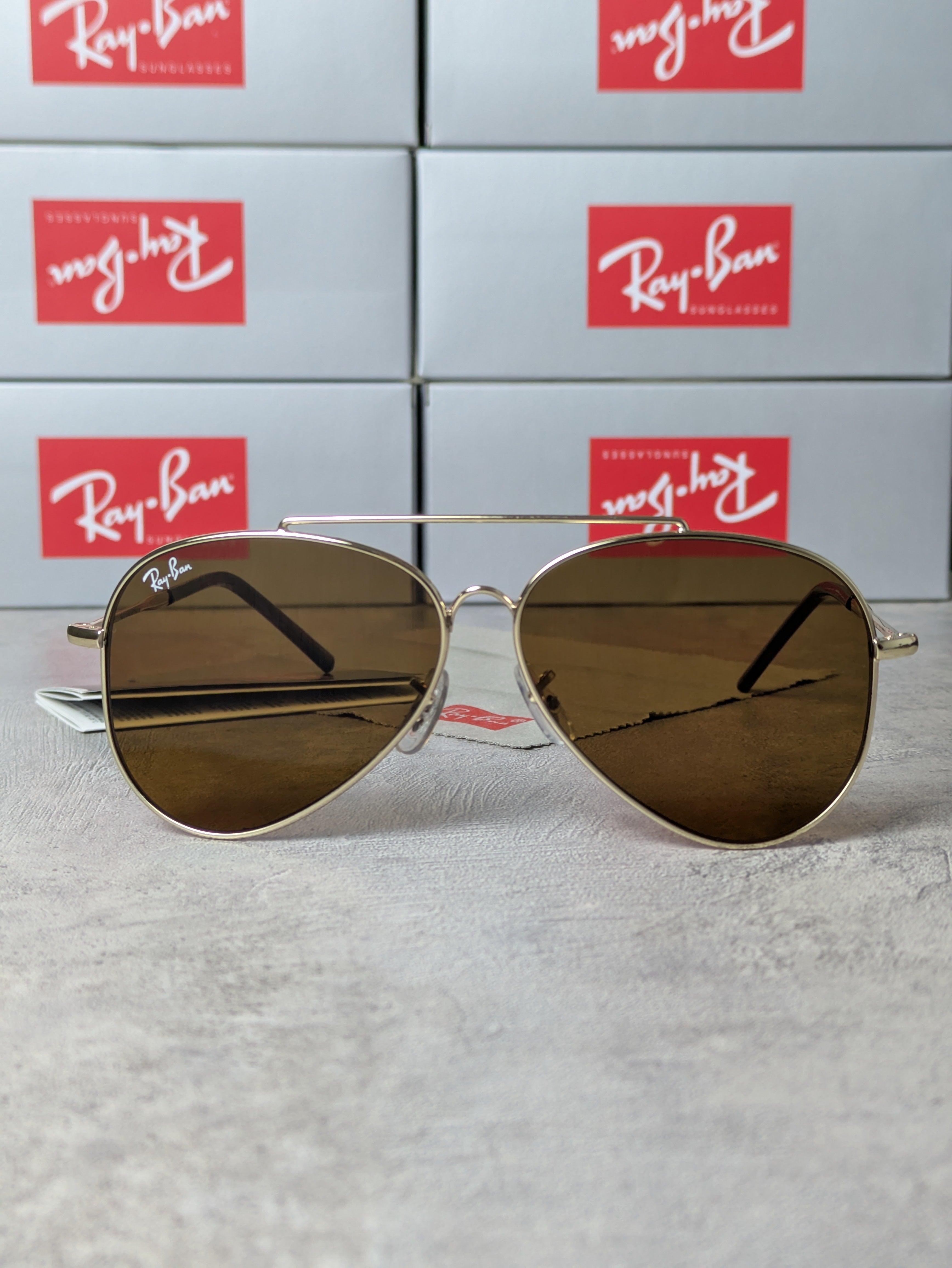 RAYB-AN Aviator Reverse (MARON/Doré)