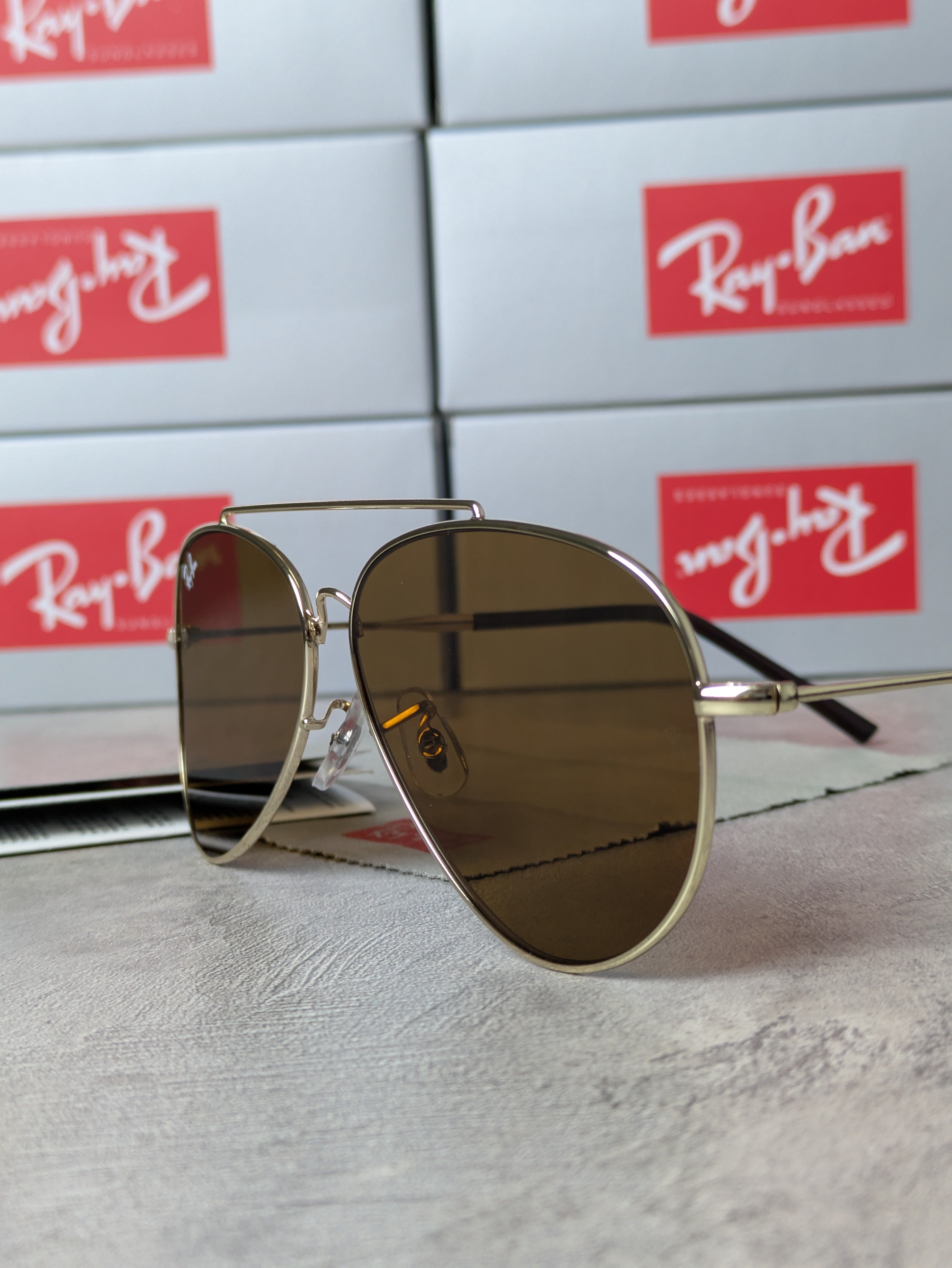 RAYB-AN Aviator Reverse (MARON/Doré)