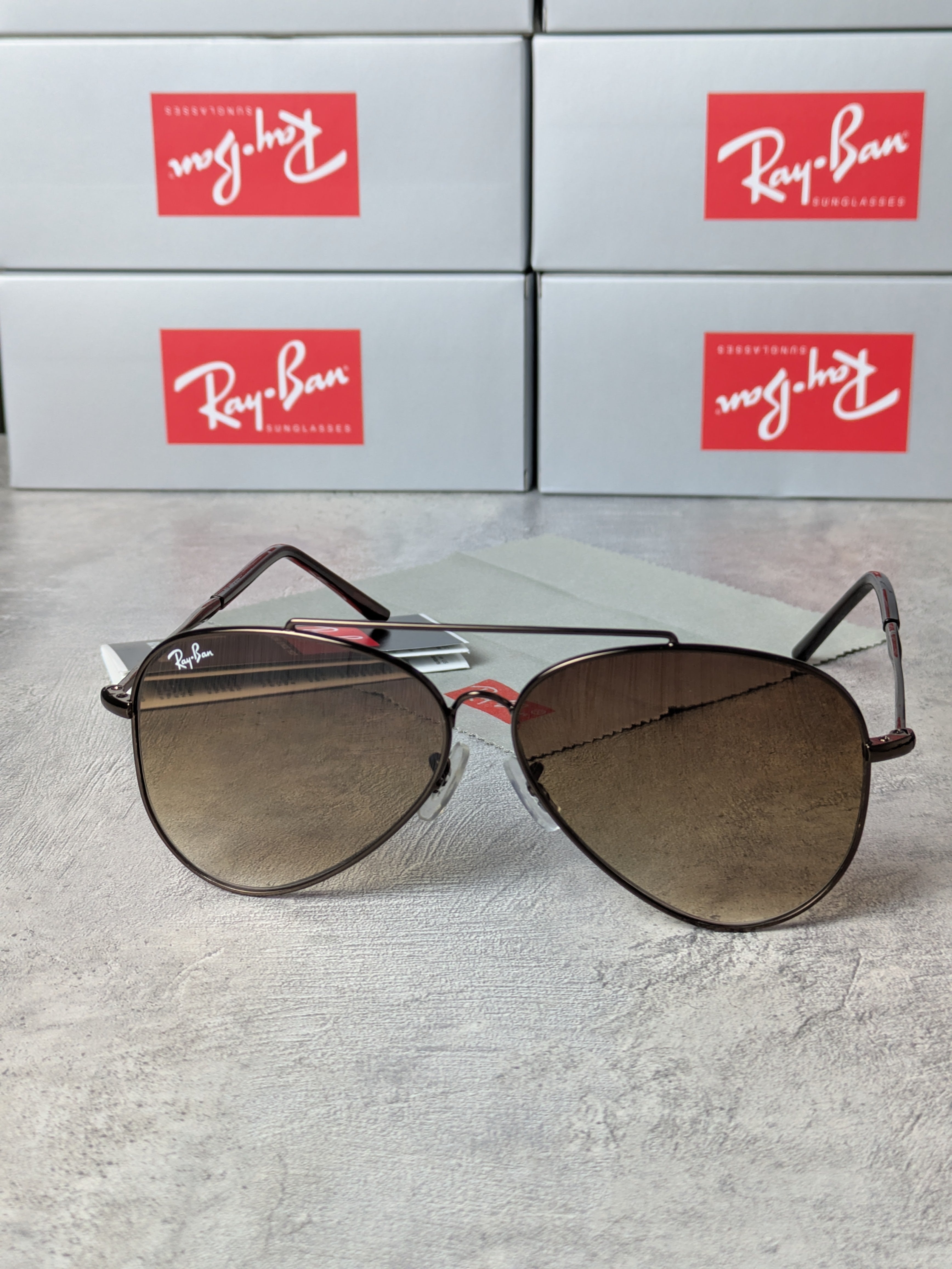 RAYB-AN Aviator Reverse (Maron Dégradé)